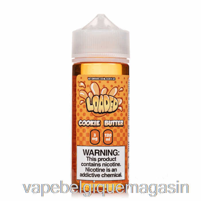 Vape Jetable Cookie Butter - E-liquide Chargé - Impitoyable - 120ml 0mg